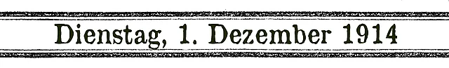 1. Dezember 1914