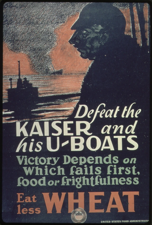 US-Propagandplakat gegen den U-Boot-Krieg