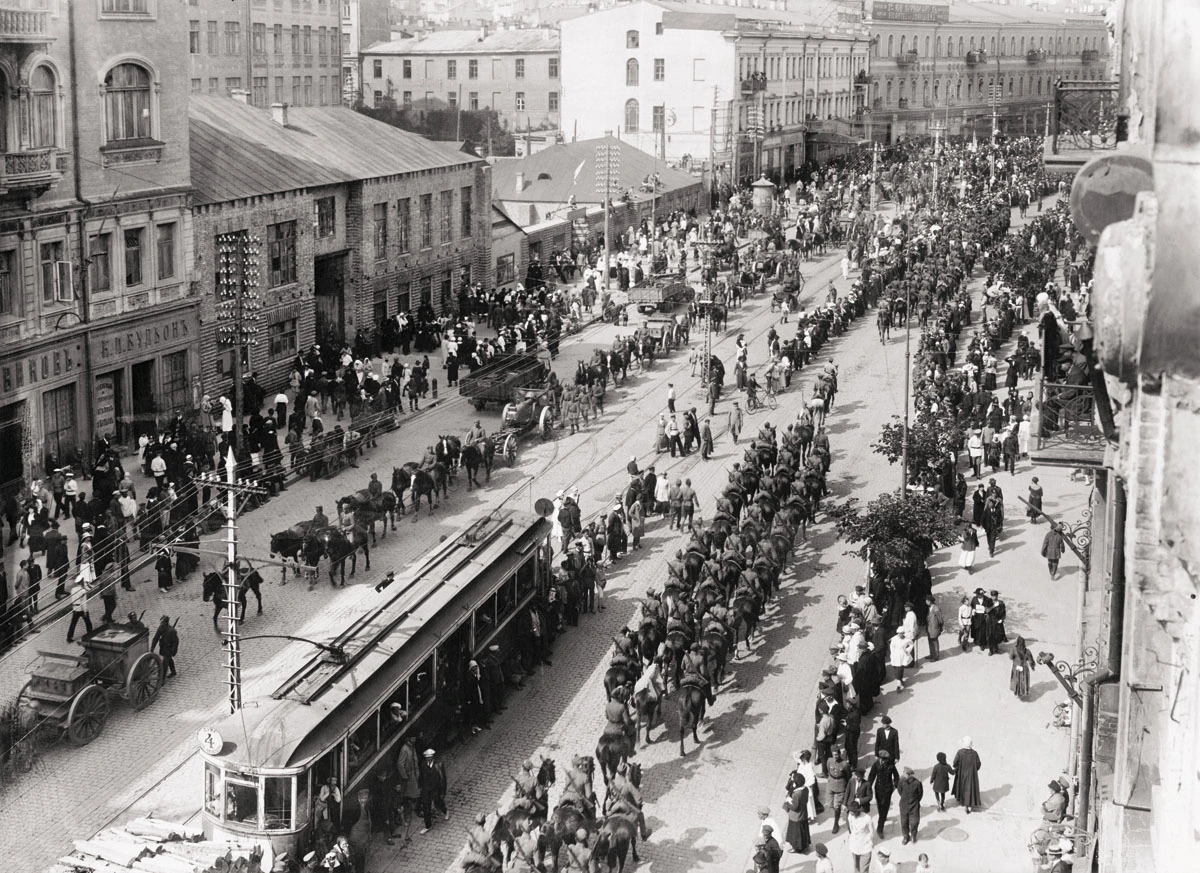 Polnisch-Sowjetischer Krieg - polnische Truppen in Kiew - 1920