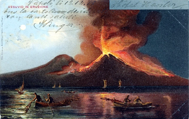 Der Tanz auf den Vulkan neigt sich seinem Ende zu ... - Eruption des Vesuv