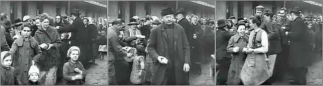 Hungernde Bevölkerung Wiens. Bilder aus einem Film über die Quäker-Hilfe für Wien
