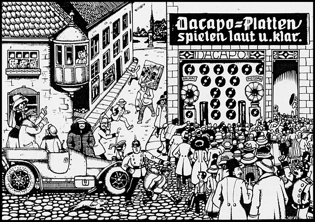 Schallplattenwerbung, Plattengeschäft