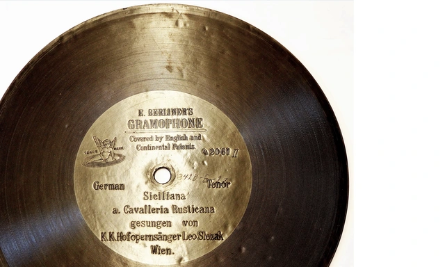 Eine Berliner-Platte mit Leo Slezak