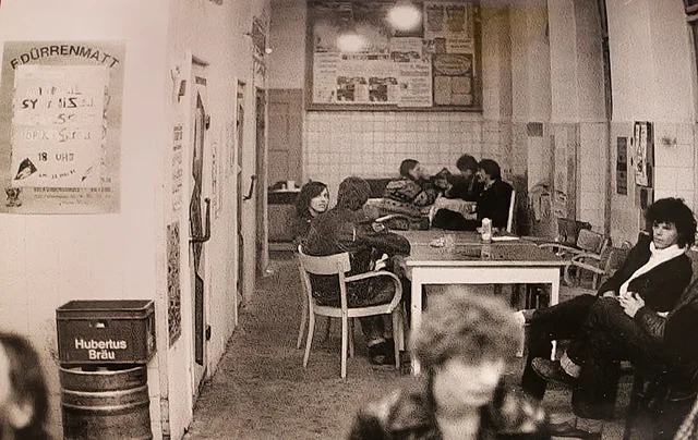 Aufnahme aus dem autonomen Kultur- und Kommunikationszentrum Gassergasse (GAGA), 1981-1983