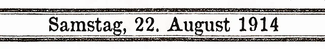 22. August 1914