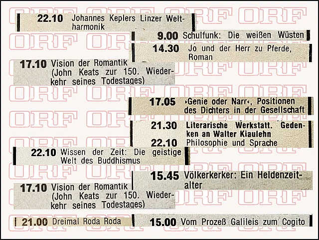 Kultursendungen …