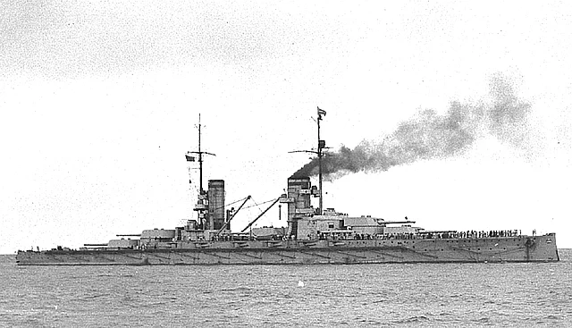 Ein deutsches Schlachtschiff der Königklasse