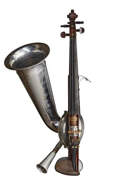 Strohgeige, ca. 1910