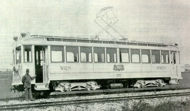 Die elektrische Bahn Wien - Baden