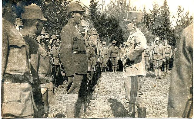 Kaiser Karl I. auf Frontbesuch in der Italienfront