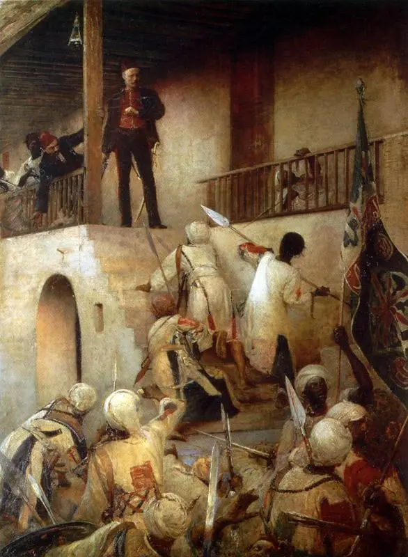 Der Tod von General Gordon im Sudan 1879