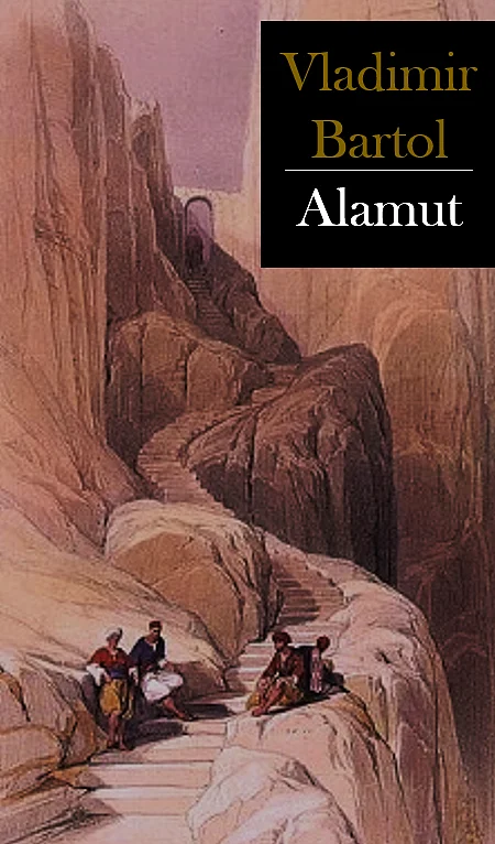 Einband für den Roman „Alamut“ von Vladimir Bartol
