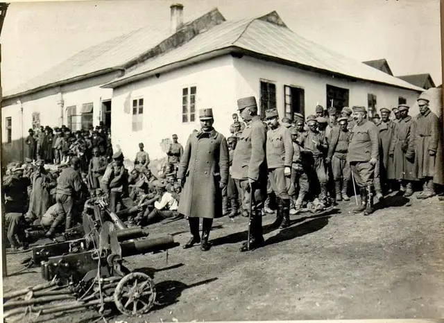 Russische Kriegsgefangene und k. u. k. Offiziere