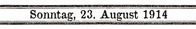 23. August 1914