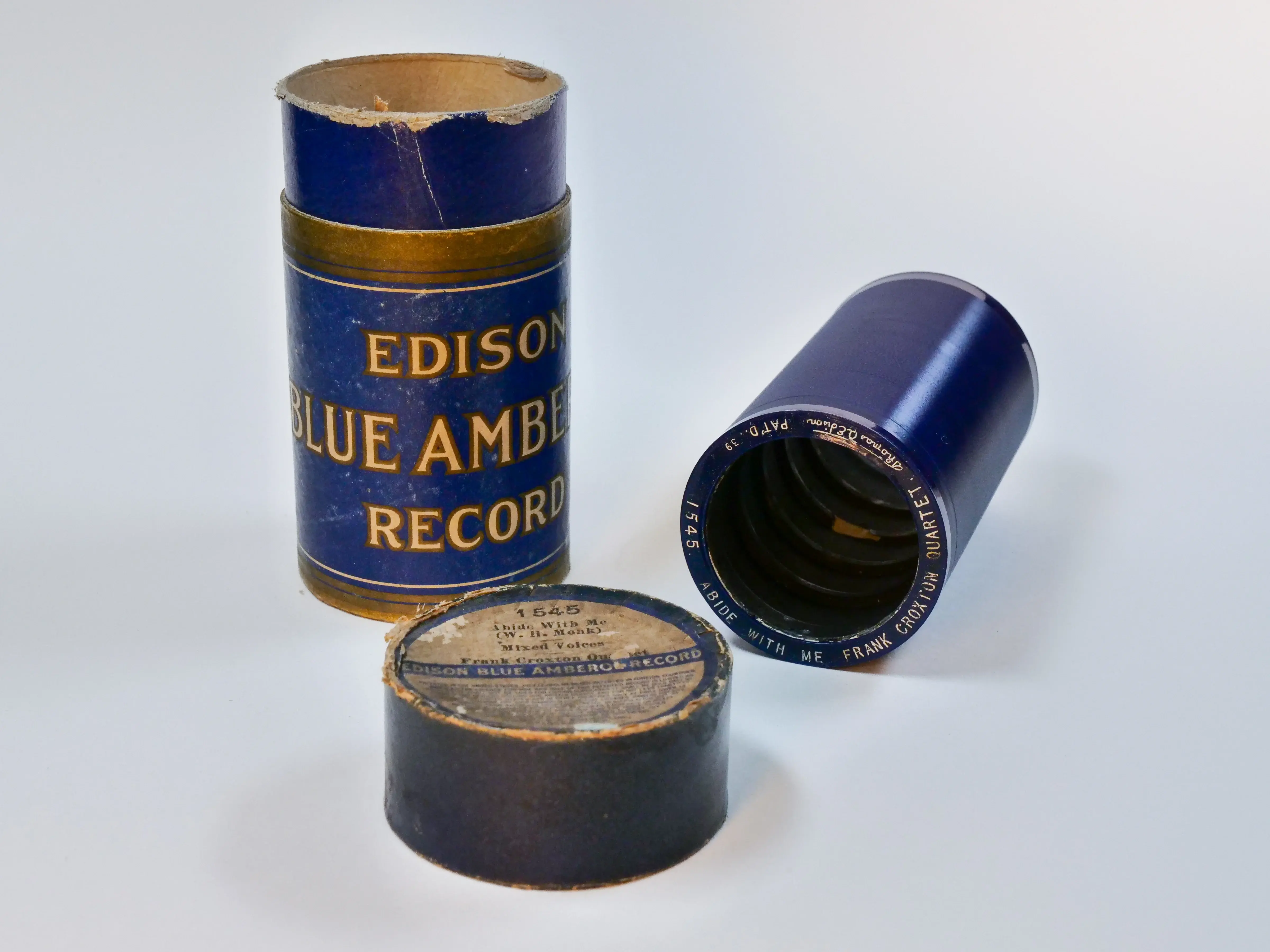Blue Amberol Cylinder aus der Österreichischen Mediathek 1-02124