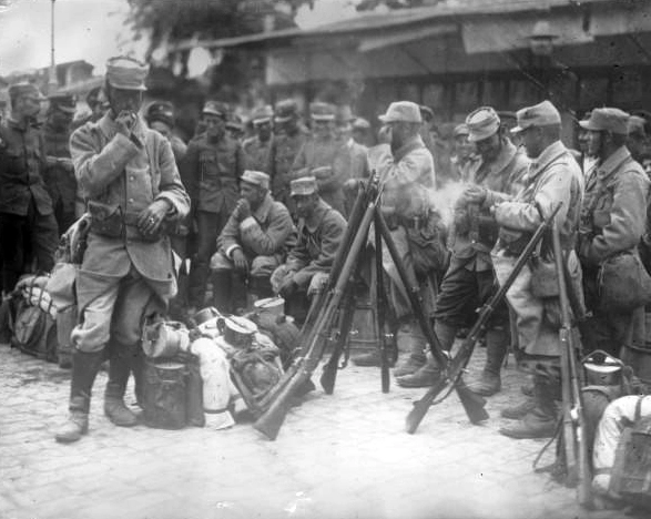 Französische Infanteristen in Saloniki