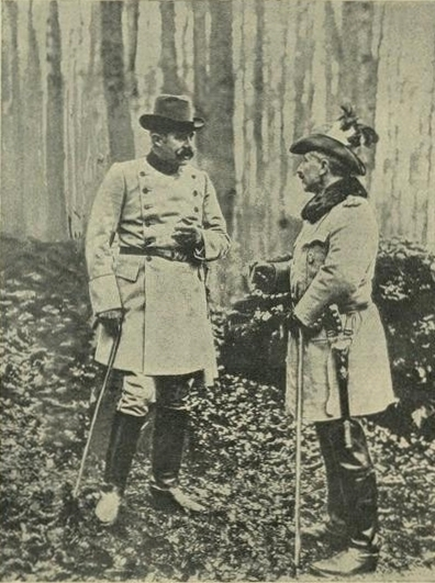 Thronfolger Erzherzog Ferdiand mit Kaiser Wilhelm II. aus der Jagd
