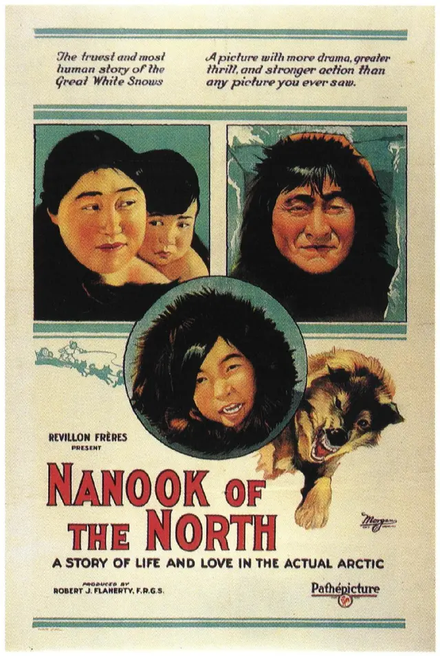 Plakat des ethnographischen Filmes "Nanook of the North" aus 1922