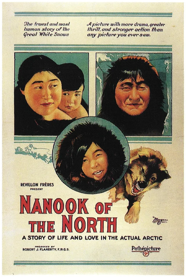 Plakat des ethnographischen Filmes "Nanook of the North" aus 1922