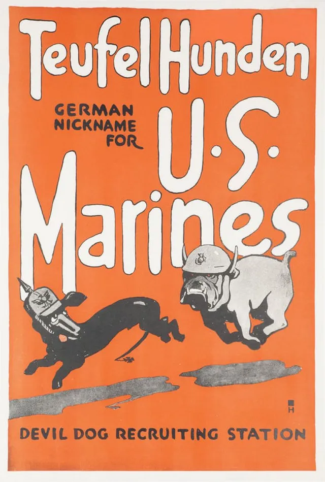 Ein Rekrutierungsplakat vom USMC - Marine Corps.