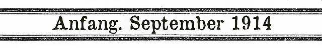 Anfang September 1914