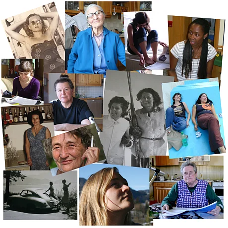 Collage von einigen der Frauen, mit denen im Rahmen des Projektes "MenschenLeben" Interviews geführt wurden. 