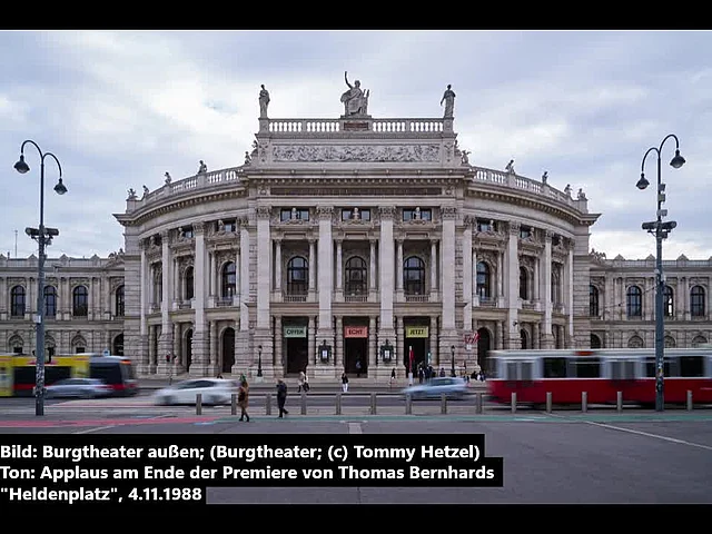 Applaus (Ausschnitt) nach der Premiere von T. Bernhards "Heldenplatz"