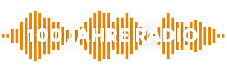 Pressebild Onlineausstellungslogo "100 Jahre Radio"