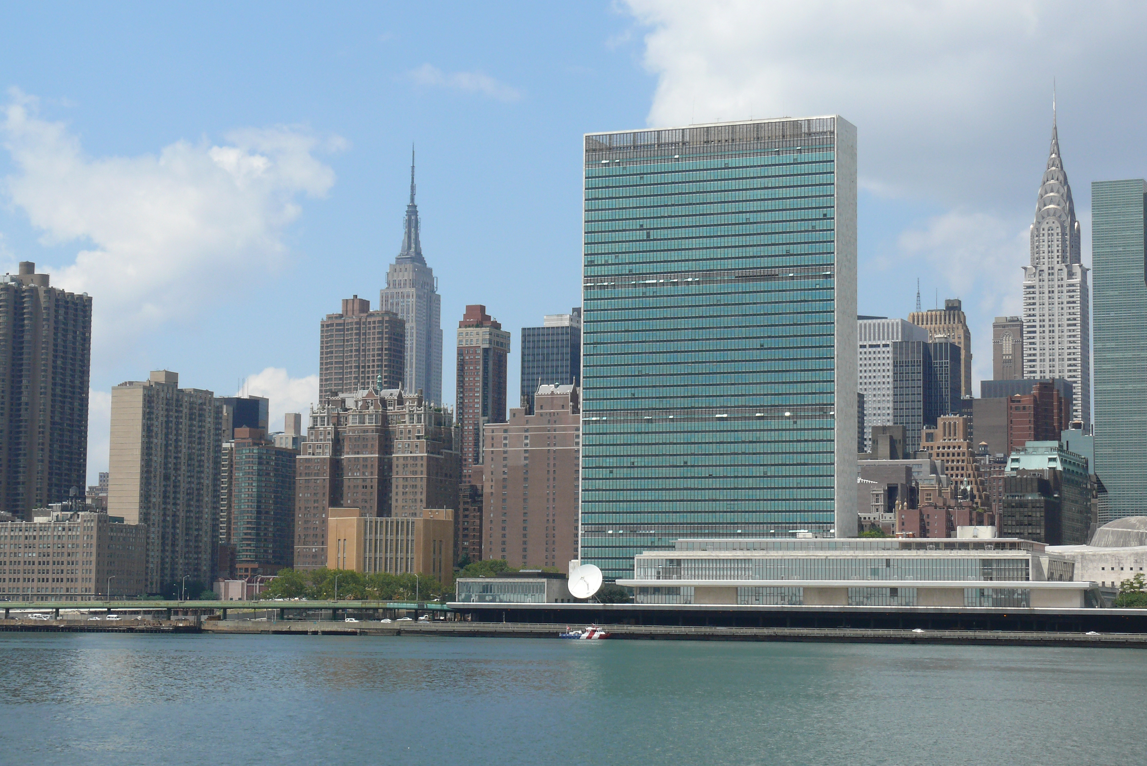 Das UNO-Gebäude in New York City