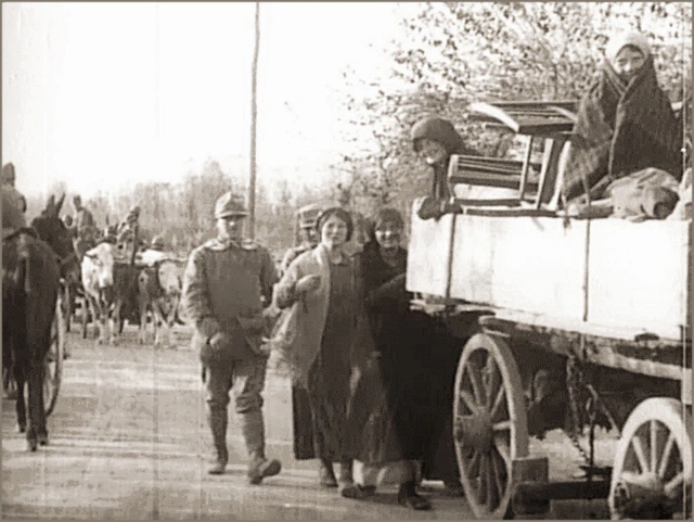 Truppen auf dem Marsch