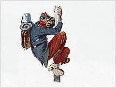 Karikatur Kriegsgegner Frankreich
