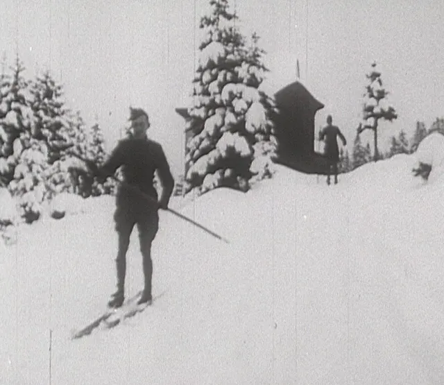 US-Truppen am Semmering beim Skifahren