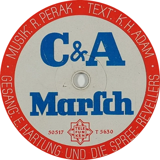 Label der Werbeplatte für C&A