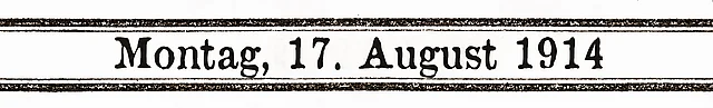 17. August 1914