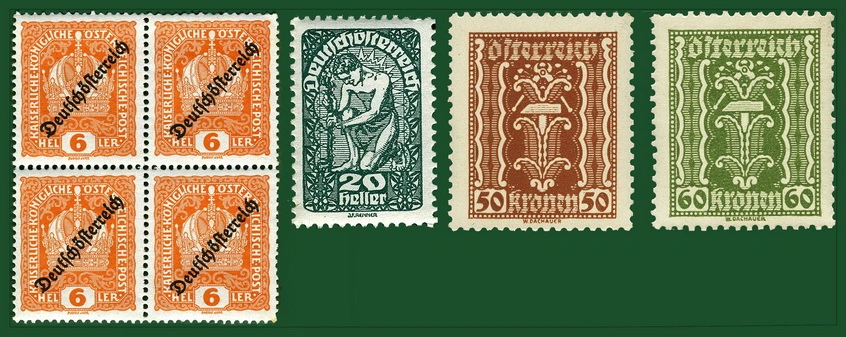 Briefmarken 1916-1922