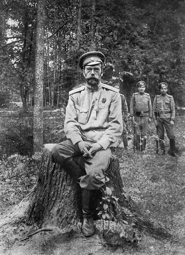 Zar Nikolaus II. nach der Abdankung