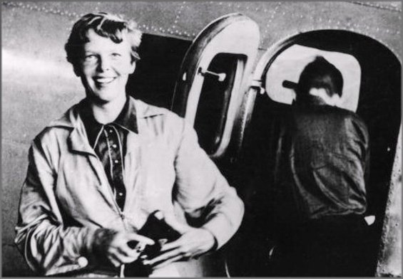 Die Fliegerin Amelia Earhart