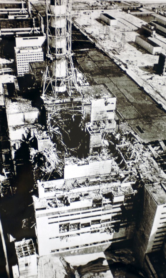 Der zerstörte Reaktor&nbsp;4 des AKW in Tschernobyl