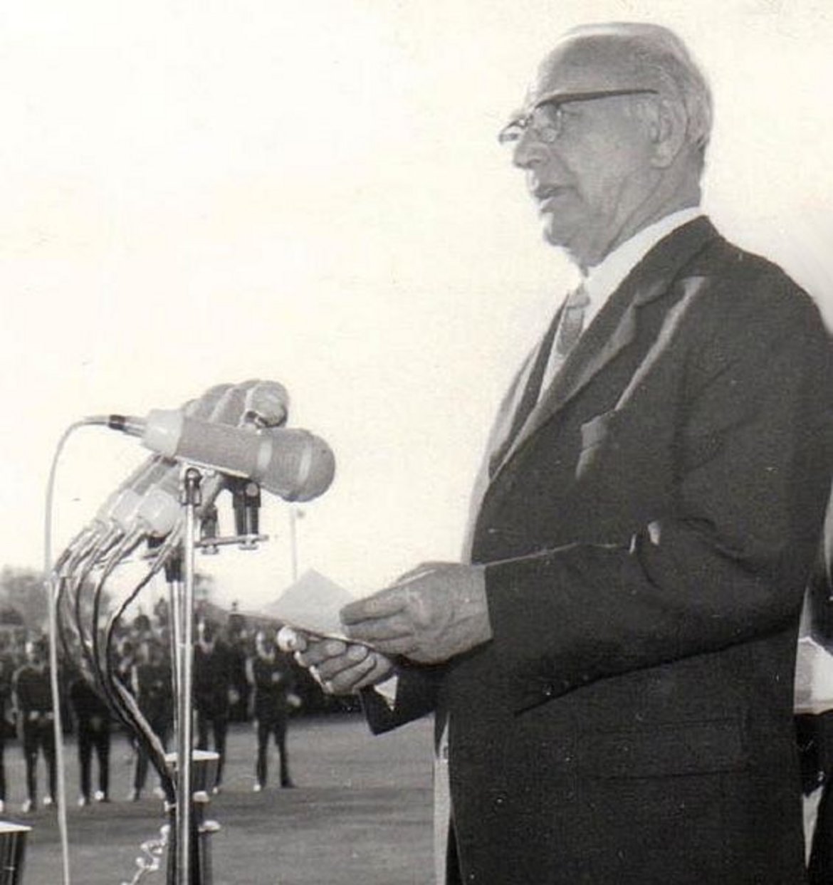 Bundespräsident Franz Jonas auf Staatsbesuch in Rumänien im Jahr 1969.