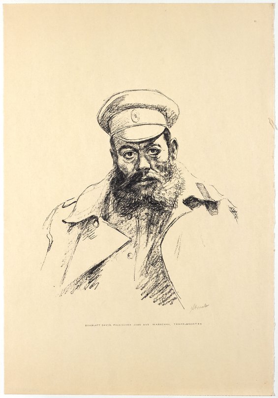 David Bomblatt - Zeichnung von Hermann Struck 1915/16