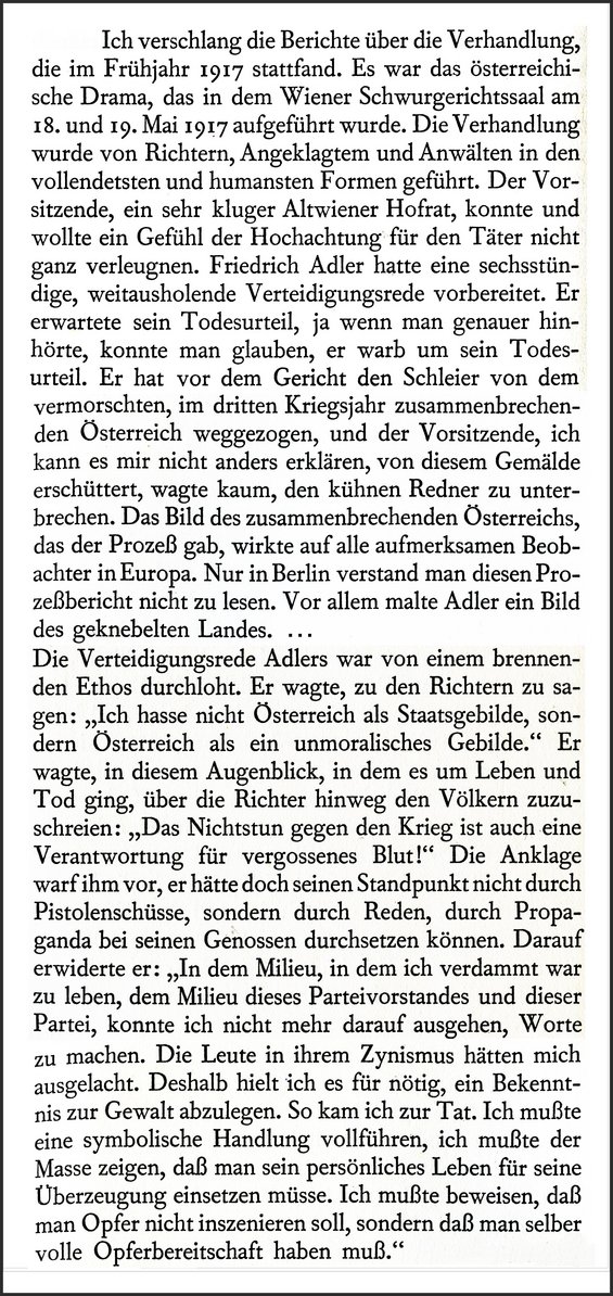Friedrich Adler vor dem Schwurgericht