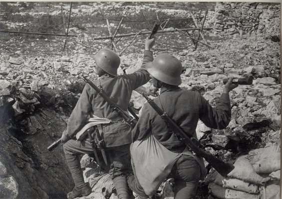 Handgranatenwerfer in der 10. Isonzoschlacht