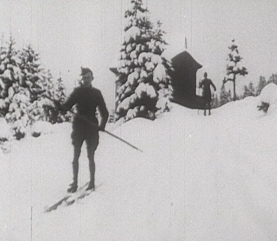 US-Soldaten beim Wintersport am Semmering 1918/19
