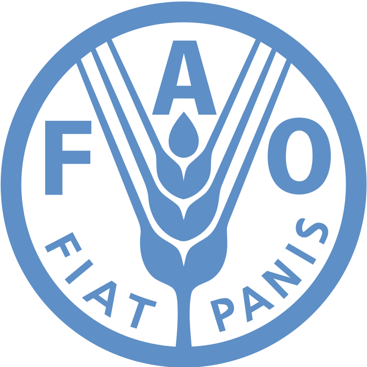 Logo der Ernährungs- und Landwirtschaftsorganisation der Vereinten Nationen.