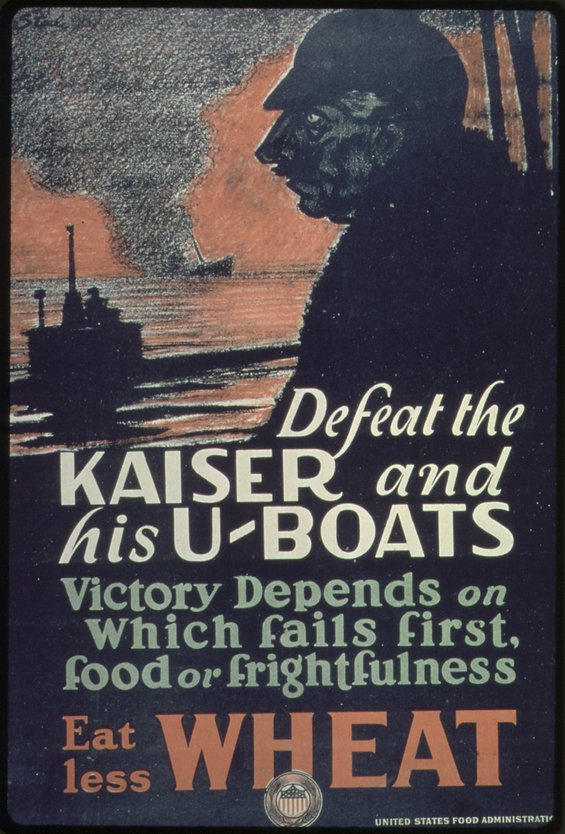 Besiege den Kaiser und seine U-Boote - Iss weniger Weizen