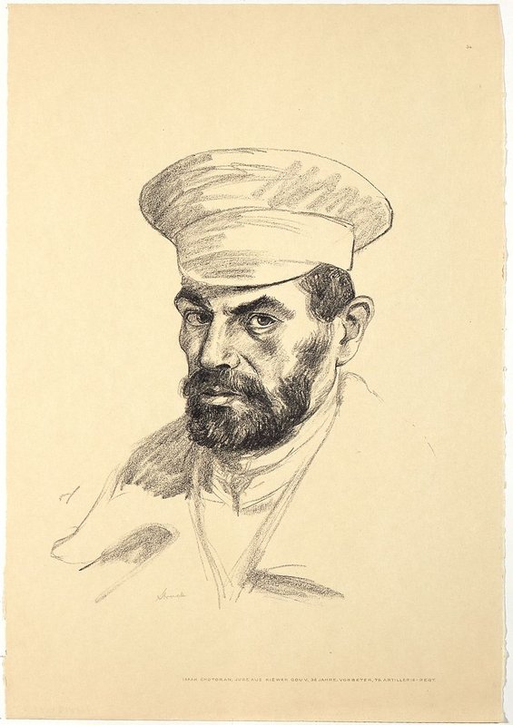 Isaak Chotoran - Zeichnung von Hermann Struck 1915/16