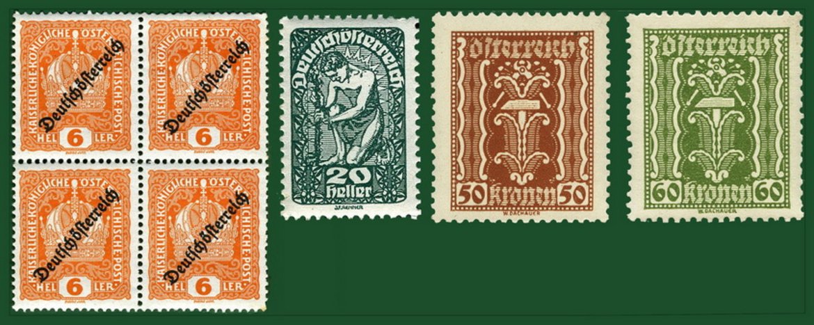 Briefmarken 1916-1922