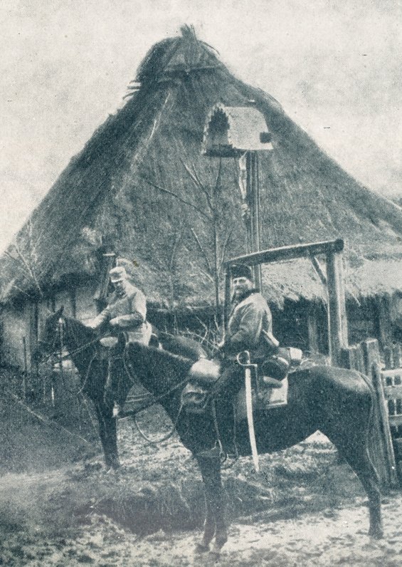 Österreich-ungarische Husaren auf Patrouille in Galizien