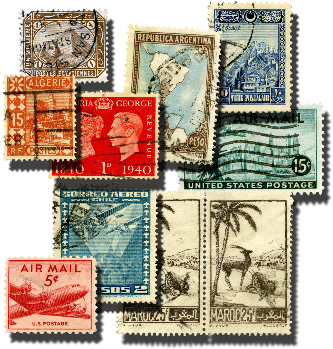 Briefmarken aus dem Exil