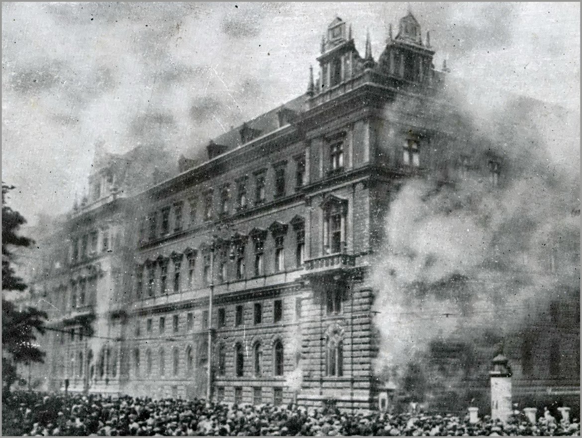 Des Brand des Wiener Justizpalastes am 15. Juli 1927